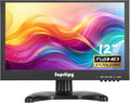 Suprlipy 12 Inch Mini Small HDMI Monitor 1920x1080 16:9 IPS Metal Housing LCD Display Screen Support HDMI/VGA/AV/BNC Input Built-in LounSpeakers for PC CCTV Security Camera RasPi