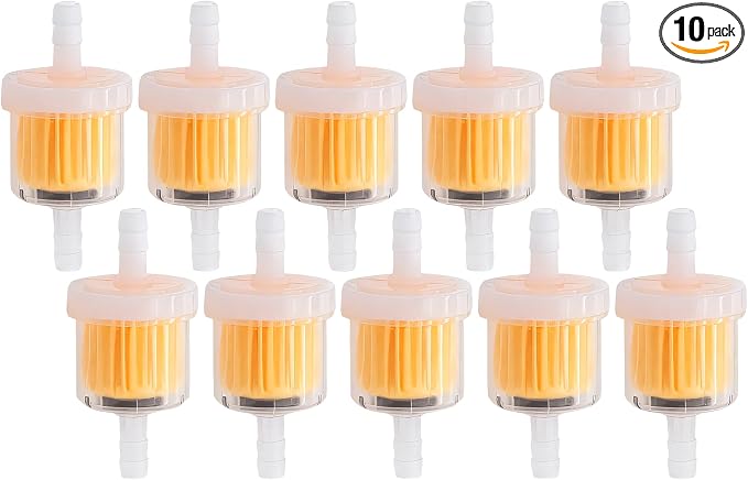 10PCS 1/4 Inch Gas Inline Fuel Filters, by MEAJOO
