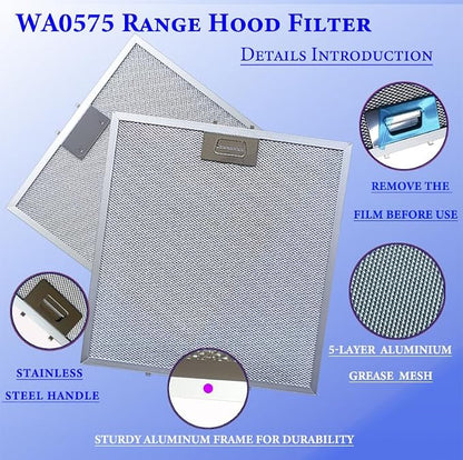 2-Pack Upgraded WA0575 Range Hood Filters Replacement - Image 3
