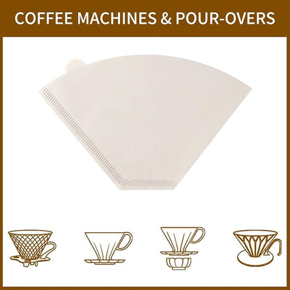Coffee Filters #4，Coffee Filter 4 Cone Paper 12 Cup，200 Disposable Large Coffee - Image 5