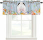 Easter Curtain Valances for Windows, Kitchen Valance Window Treatment, Spring by Unknown
