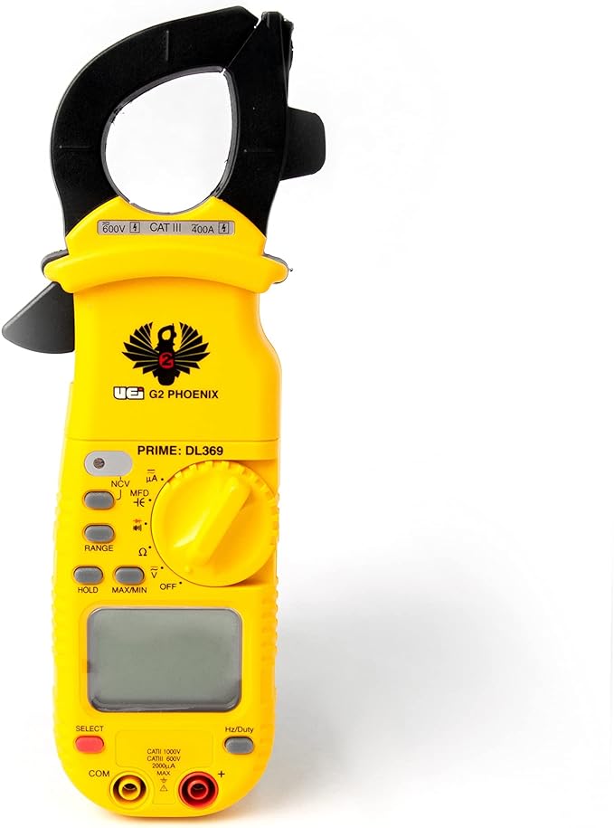 UEi DL369 Digital Clamp Meter HVAC Auto-Ranging 4000 Counts Volt Meter AC Amp by UEiTestInstruments