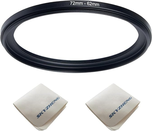 72mm Lens to 62mm Camera Lens Adapter 72mm to 62mm Step Down Ring Adapter Ring by SKYZHENG