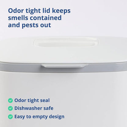 BLUE GINKGO Kitchen Compost Bin – Filter-Free, Odor-Tight Countertop Food Waste - Image 4