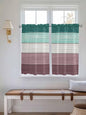 Retro Farm Woodcuts Texture Window Valance Curtains, 2 Panel by IDOWMAT