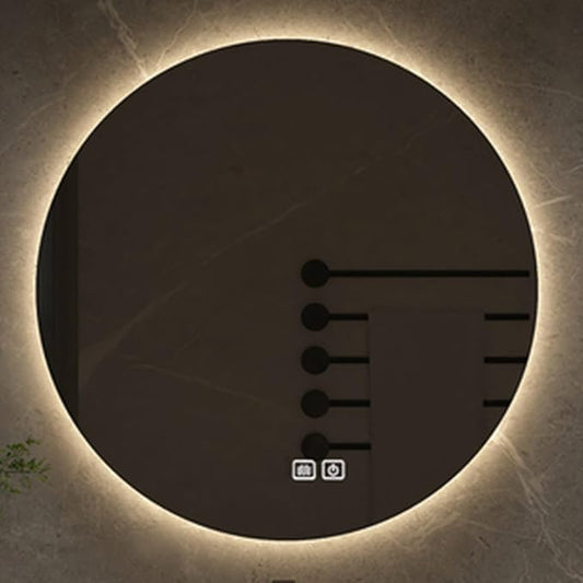 Bathroom Mirror with LED Lights, Wall Mounted Round Mirror, Mirror by Unknown