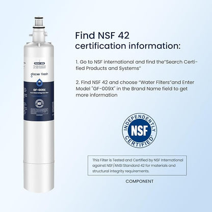 GLACIER FRESH Replacement for RPWFE, RPWF Refrigerator Water Filter, Compatible - Image 8