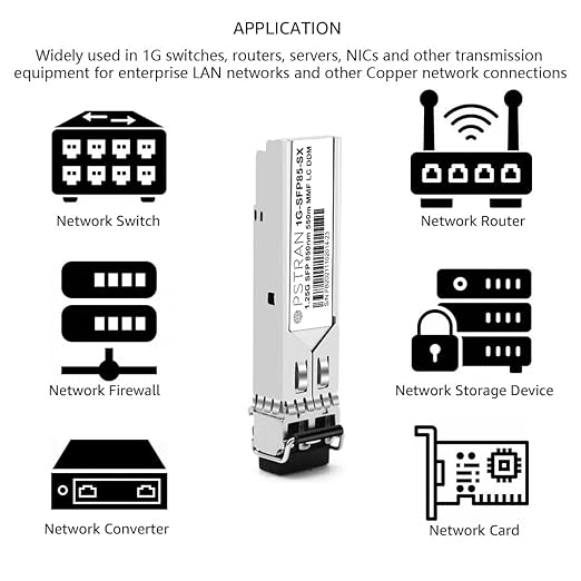 OPSTRAN 1000BASE-SX SFP Optical Transceiver Module Compatible with Mikrotik S-85DLC05D 850nm 550m DDM Duplex LC MMF