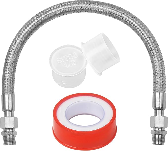 20 Inch 3/4 Inch Industrial Grade Compressor Jumper hose Kit, Air Hose by Unknown