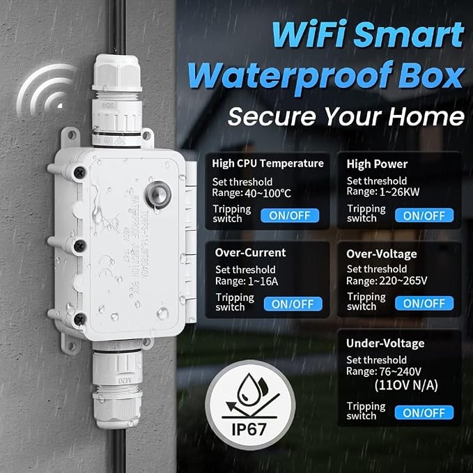 16A Outdoor Waterproof Control Pool Filters Garden Pumps - Image 4