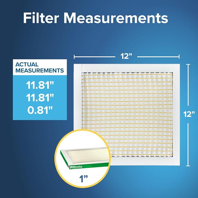 Filtrete 12x12x1 AC Furnace Air Filter, MERV 8, MPR 700, Tough on Pollen - Image 2