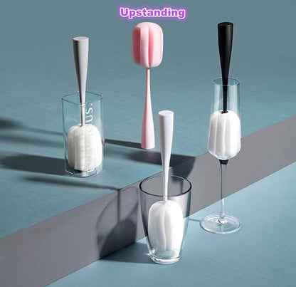 Long Handle Cup Bottle Cleaning Brush Sponge Pot Cleaner Scourer Washer - Image 8