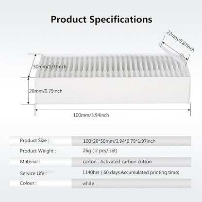 2PCS 3D Printer Air Filter Cartridge - Image 2