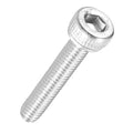 Kozelo 50pcs Socket Head Cap Screws - [M2.5-0.45 x 16mm] 304 Stainless Steel Allen Socket Drive for Electrical Motor 3D Printing Fan Engine Replacement Use, Silver