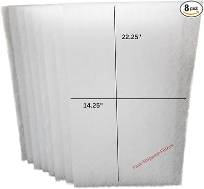 Fast-Shipped-Filters 8 Pack 16x25 Replacement Filter Pads Compatible by Unknown