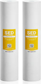 Max Water 20" x 4.5" 10 Micron Sediment Water Filter, Whole House Water Filter by MaxWater