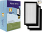 Filter Bros HEPA Filter E Replacement Fits GermGuardian FLT41002PK AC4100 AC4175 by FilterBrosHand-CraftedLiving