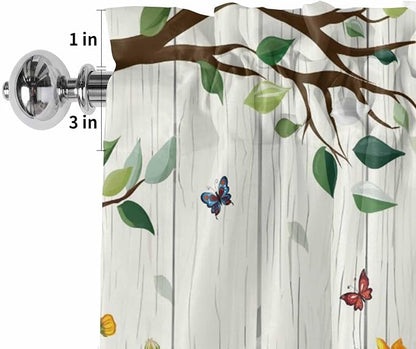 Easter Gnomes Curtain Valances for Windows, Kitchen Valance Window Treatment - Image 2