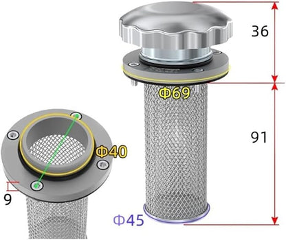 1pc Air filter EF1-25 /EF2-32 /EF3-40 /EF4-50 /EF5-65 /EF6-80 - Image 2