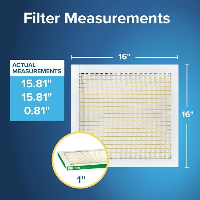 Filtrete 16x16x1 AC Furnace Air Filter, MPR 700, MERV 8, Tough on Pollen - Image 2