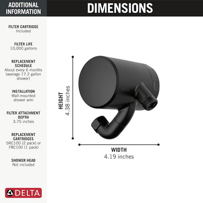 Delta Faucet Clarifi Premium Shower Filter Attachment - Image 7