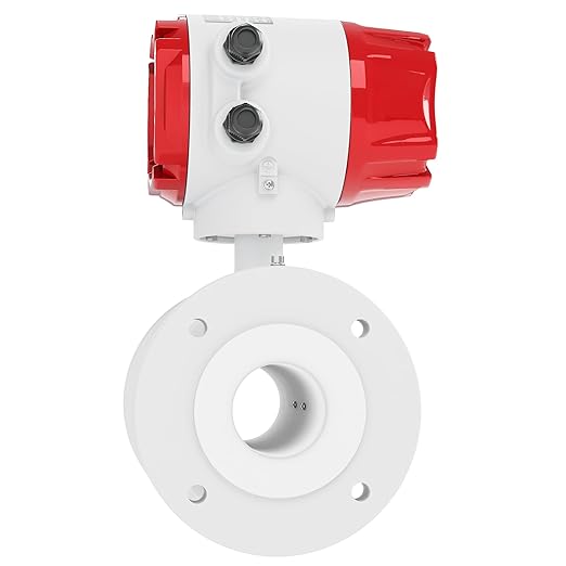 Electromagnetic Flow Meter,High-Precision Industrial Flowmeter Digital Display IP65 Protection 4-20mA Output Pipe Sensor for Wastewater, Sewage, and Seawater（DN40)
