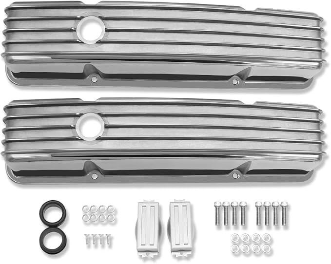 Tall Valve Covers For SBC 283 305 327 350 400 1958-1986 and 15" Oval Air - Image 2