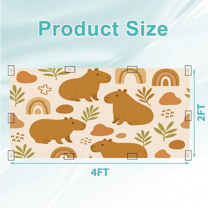 4 Pcs Fluorescent Light Covers for Ceiling Lights Cute Capybara Gifts Rainbows - Image 2