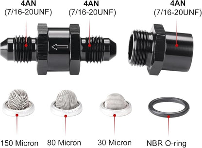 4AN Inline Fuel & Oil Feed Filter Set - Image 2