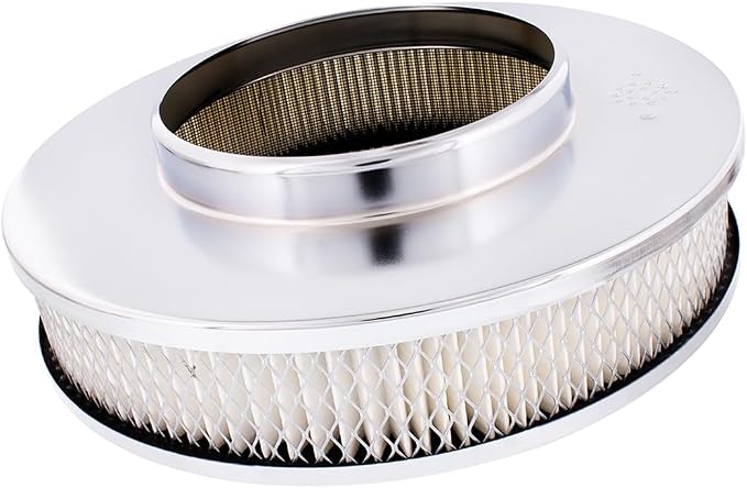 United Pacific S1107 Chrome 10" Air Cleaner Assembly, Low Profile, Die-Cast - Image 4