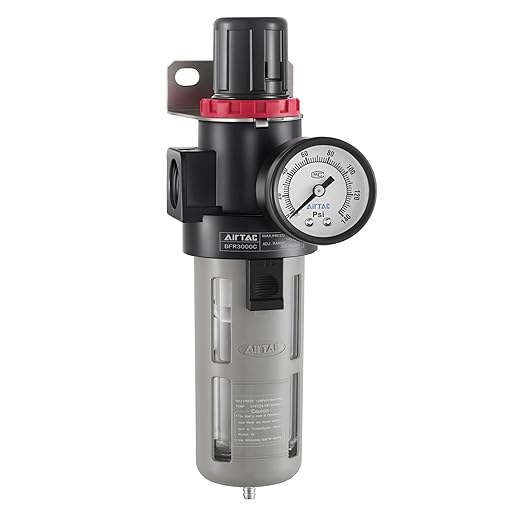 Compressed Air Pressure Filter Regulator Airtac BFR3000-C 3/8'' NPT 0-140 PSI by Unknown
