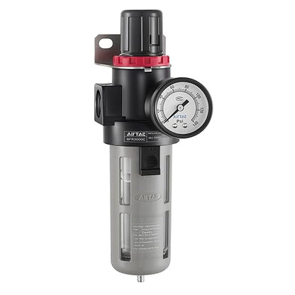 Compressed Air Pressure Filter Regulator Airtac BFR3000-C 3/8'' NPT 0-140 PSI by Unknown