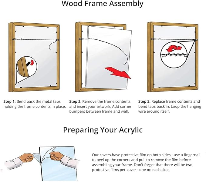 Frame It Easy 33 x 42 Russet Wood Frame (Derby)