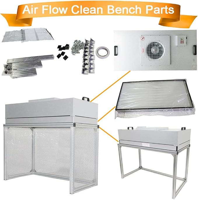 INTBUYING Air Flow Clean Bench Vertical Laminar Flow Hood Dust Free Room - Image 4