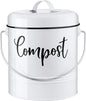 Compost Bin Kitchen, 1.3 Gallon Farmhouse Kitchen Compost Bin Countertop by DAYYET