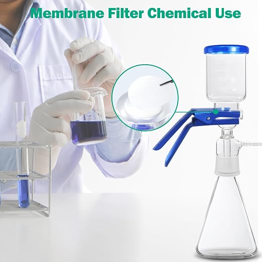 Xin Tester 100 Pieces Nylon Disc Membrane Filters, 50 mm Diameter, 0.45µm Pore - Image 3