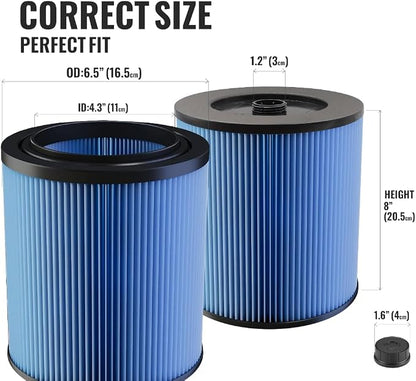 17907 Fine-Dust Cartridge Vacuum Filter – Compatible - Image 2