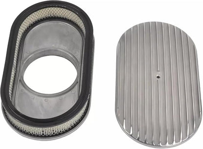 BestParts 15" Oval Full Finned Air Cleaner Aluminum Air Cleaner Assembly - Image 6