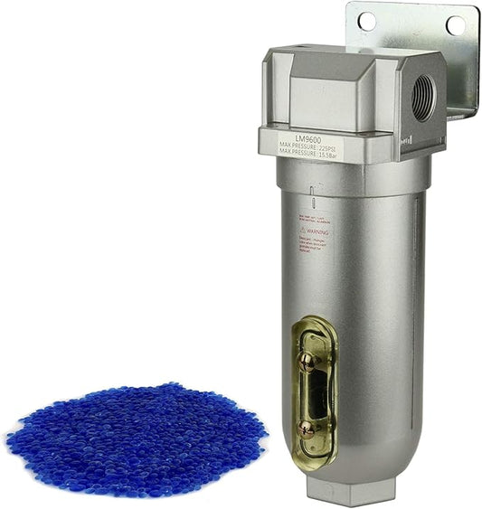 3/4" Compressed Air In Line Filter Desiccant Dryer Moisture Water Separator New by Unknown