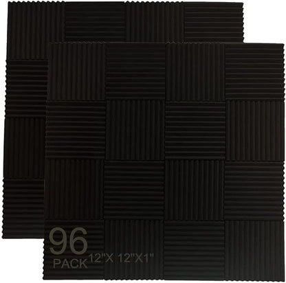 96 Pack Allxinlog Absorb the echo Acoustic Foam Panel Wedge Studio by XIN%26LOG