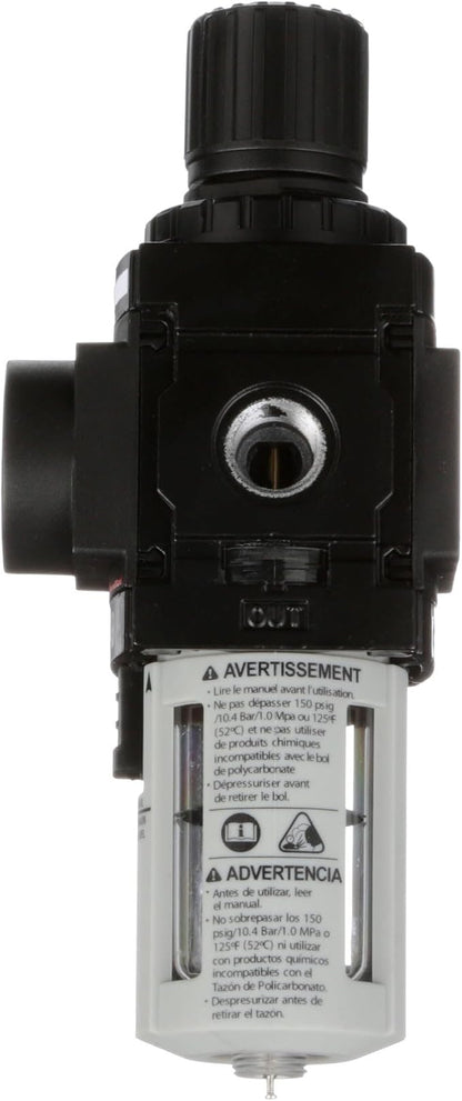 ARO P39124-600-VS Air Filter-Regulator Piggyback, 1/4" NPT - Image 3