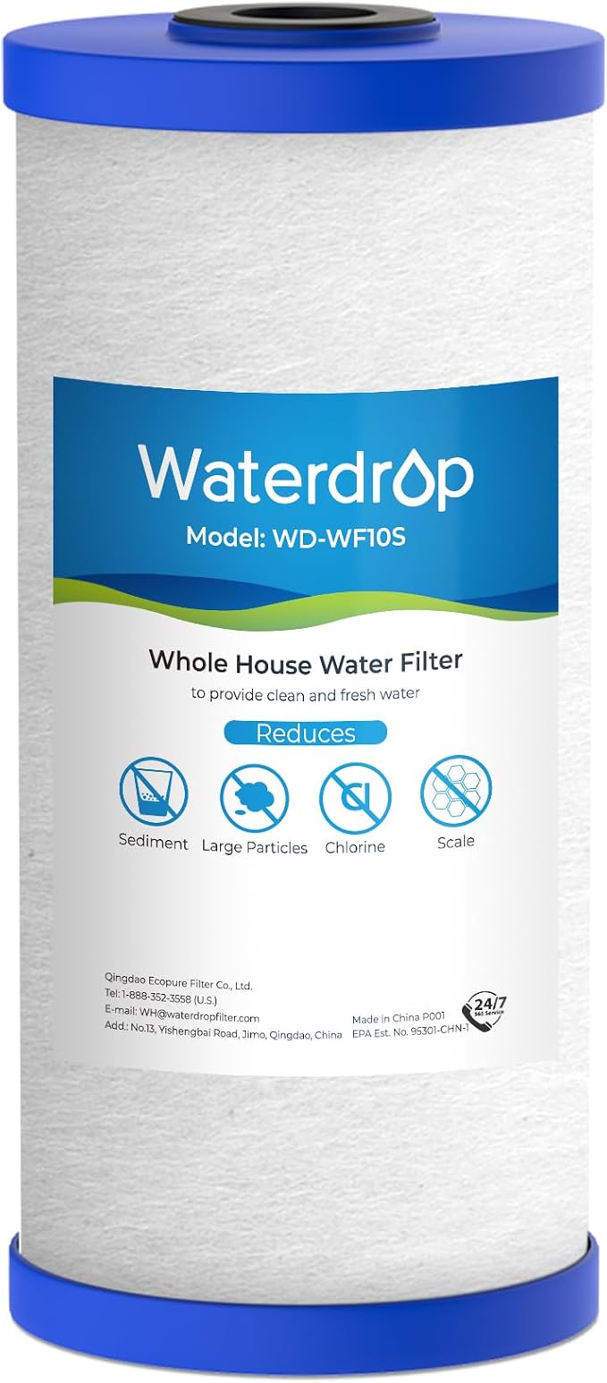 Waterdrop Whole House Water Filter, Anti-Scale Sediment Filter Cartridge by Waterdrop