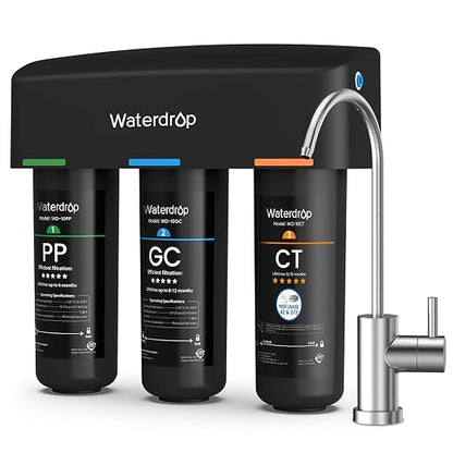 Waterdrop TSB 8 Layer Under Sink Water Filter, Bad Taste & Odor, by Waterdrop