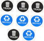 DOITOOL 8pcs Waterproof Trash Can Stickers by DOITOOL