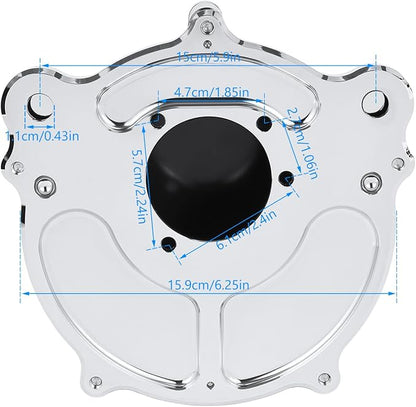 Motorcycle Air Filter Skull Style Air Cleaner - Image 5