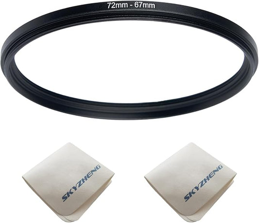 72mm Lens to 67mm Camera Lens Adapter 72mm to 67mm Step Down Ring Adapter Ring by SKYZHENG