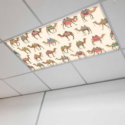 Fluorescent Light Covers for Ceiling Lights Desert Camel Magnetic Light Filters by Home+L6