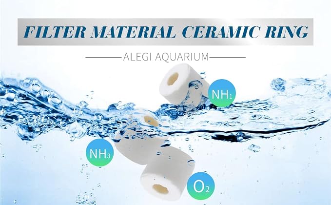 ALEGI Aquarium Premier Bulk Bio Ceramic Rings Filter Media - Image 2