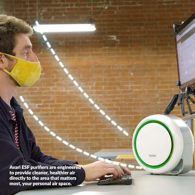 AVARI™ 525 Green Desktop Personal Air Purifier made in Korea. Filtering - Image 4