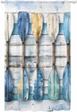 Sheer Curtains 96 Inches Long, Lake Paddle Striped Semi Sheer Curtains Light by Unknown